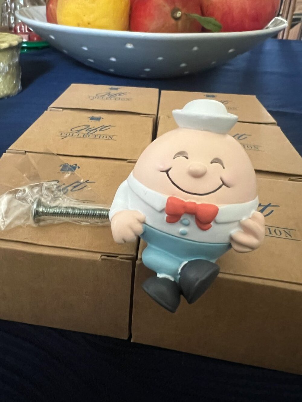 VINTAGE (1999) AVON Figural Drawer Pull "Baby Humpty" ~ from The Gift Collection